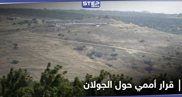 قرار أممي جديد حول الجولان ودعوة لاستئناف المحادثات "الإسرائيلية السورية اللبنانية": أخبار