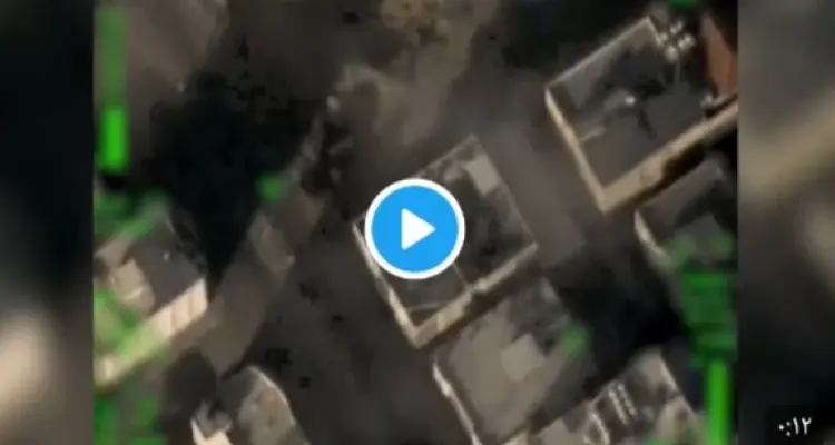 تصوير جوي|| الجيش الإسرائيلي يوثق تدميره لغرفة العمليات الرئيسية للأمن الداخلي لحماس بقطاع غزة: أخبار