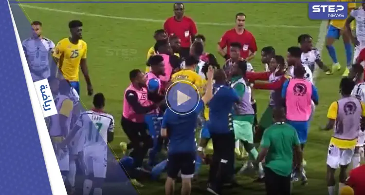 بالفيديو|| اشتباكات ولكمات بين لاعبي غانا والغابون في كأس أمم أفريقيا وطرد أحد اللاعبين: أخبار