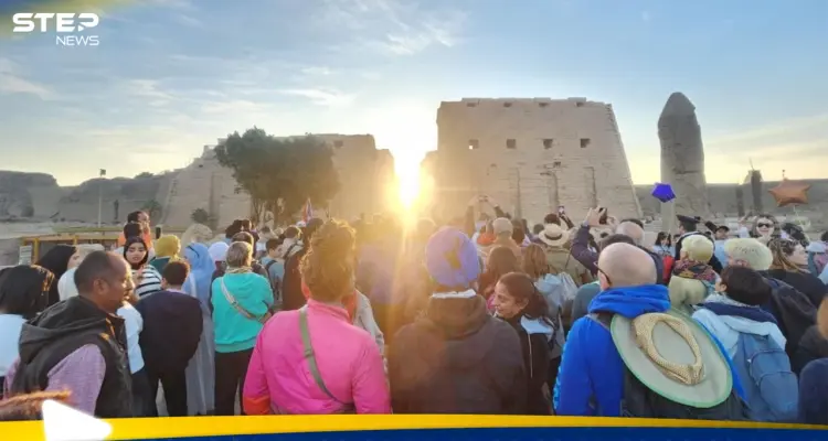 شمس الشتاء تلامس معابد الكرنك في ظاهرة فلكية نادرة بالأقصر