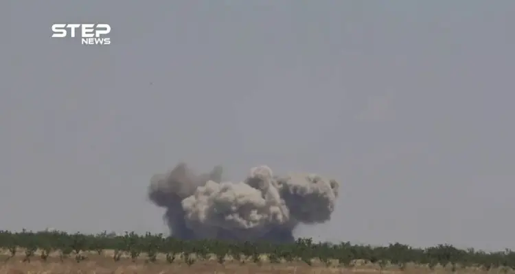 شاهد غارات جوية روسية على مدينة كفرزيتا في ريف حماة الشمالي: أخبار
