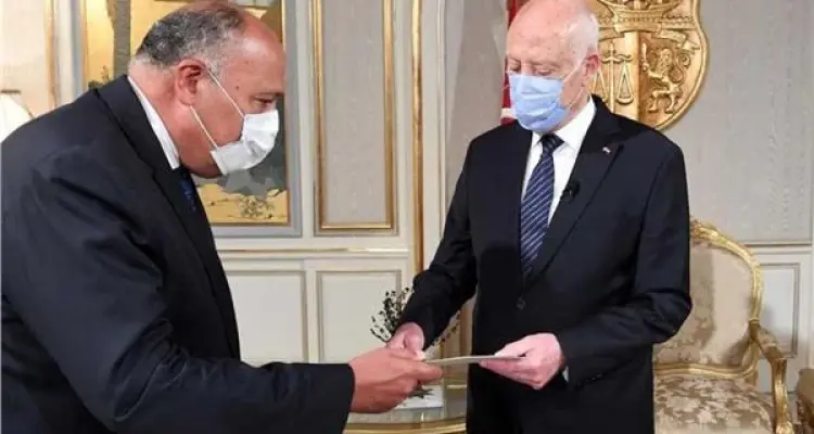 تفاصيل رسالة الرئيس المصري عبد الفتاح السيسي لنظيره التونسي قيس سعيد: أخبار