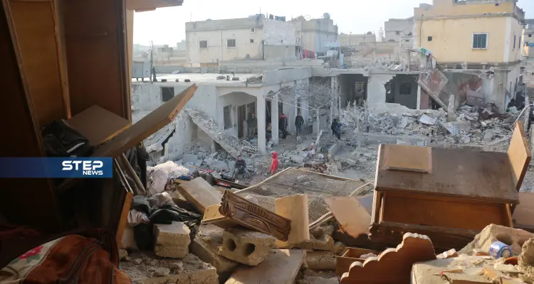 شاهد الدمار الذي لحق بحي كامل غرب حلب بعد غارات جوية استهدفته: أخبار