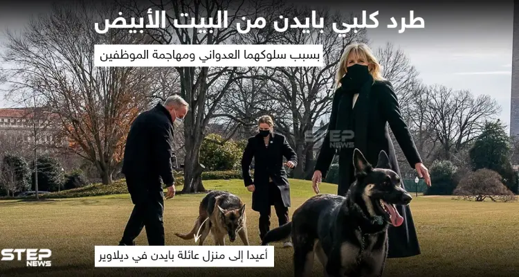 طرد كلبي الرئيس الأمريكي جو بايدن من البيت الأبيض ، بسبب سلوكهما العدواني ومهاجمة الموظفين: أخبار