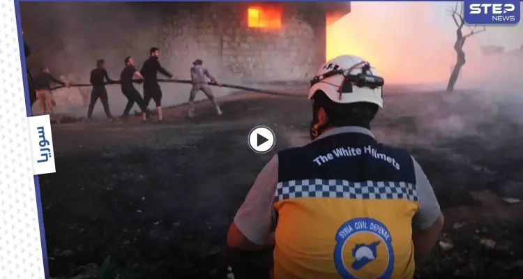 عدسة ستيب ترصد إخماد حريق ضخم في مستودع بلاستيك غربي إدلب: أخبار