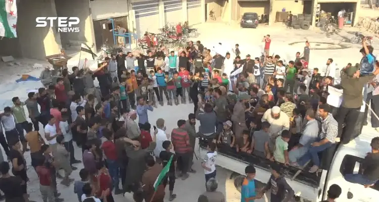 مظاهرات في مخيمات الكرامة لدعم الفصائل المقاتلة في ريف حماة والتنديد بأستانة: أخبار