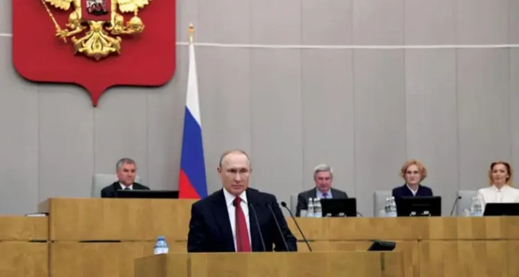 بوتين برسالة لبرلمان روسيا يتحدث عن إنجازات وموعد الانتهاء من الوباء: أخبار
