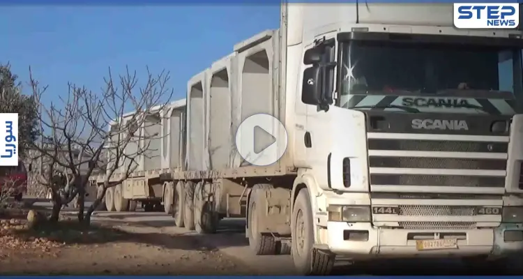 بالفيديو || عدسة ستيب ترصد دخول تعزيزات تركية تضم "شاحنات ومعدات إسمنتية" باتجاه طريق الـ m4 جنوبي إدلب: أخبار