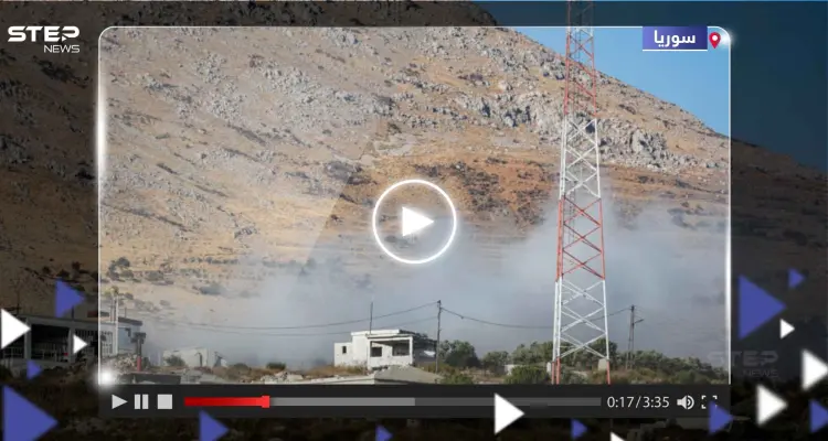 شاهد || دبابة إسرائيلية تقصف مبنيين لقوات النظام السوري بهضبة الجولان: أخبار