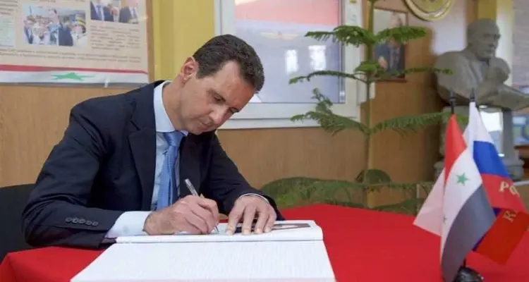 بشار الأسد يوجه رسالة لبوتين.. إليك مضمونها: أخبار