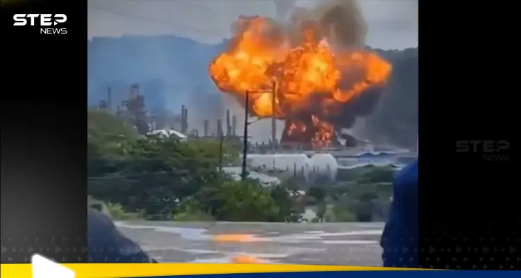 شاهد|| حريق هائل يلتهم أكبر مصفاة نفط في الإكوادور.. ويوقفها عن العمل: أخبار
