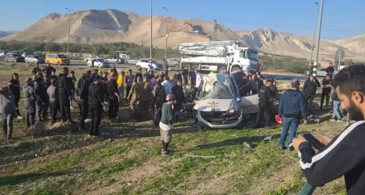 فلسطين.. حادث مروري خطير قرب أريحا يخلّف قتلى وجرحى (صور): أخبار