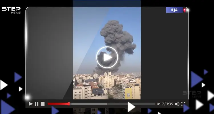 شاهد|| سلسلة غارات إسرائيلية عنيفة ومتتالية في قلب مدينة غزة وسقوط عشرات القتلى: أخبار