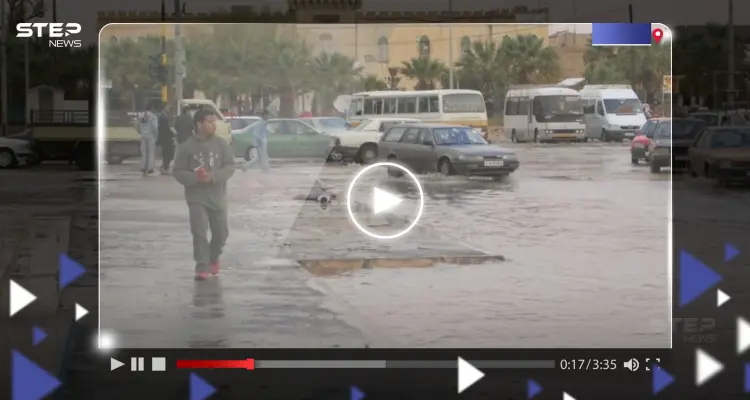 شاهد|| غرق مدينة ليبية نتيجة انفجار نهر صناعي وفيديو يوثق قوة حجم المياه المتدفقة: أخبار