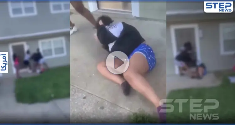 بالفيديو|| مجموعة مراهقين يضربون امرأة حامل وابنتها الصغيرة بركلات قوية في الرأس: أخبار