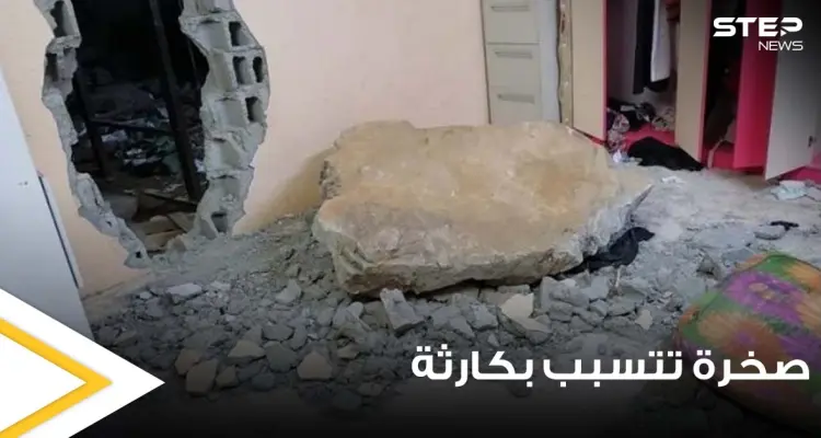 شاهد|| صخرة ضخمة تفاجئ شاب وهو نائم وتسقط في غرفته والعناية الإلهية تنقذه: أخبار