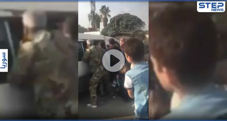 بالفيديو|| مقاتلان بقوات النظام السوري يعتديان بالضرب على مريض وسط حافلة بدمشق وزوجته تستغيث: أخبار