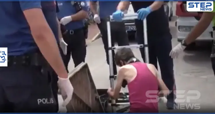 بالفيديو|| الشرطة التركية تعثر بمجاري الصرف الصحي على مدمن كسر العزل لشراء المخدرات: أخبار