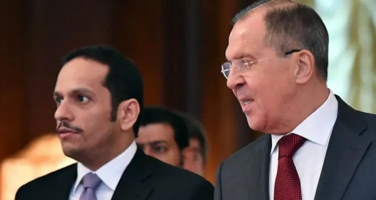 وزير الخارجية القطري يؤكد على سُبل الحل الوحيدة في سوريا بعد لقائه بلافروف: أخبار