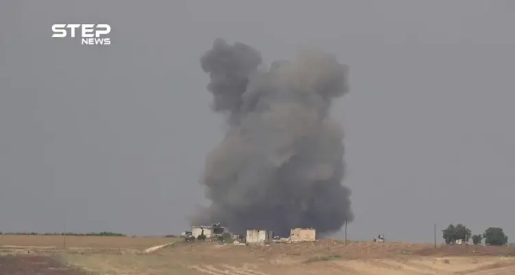 شاهد غارت جوية روسية على قريتي تل ملح و أبو رعيدة شمال حماة: أخبار