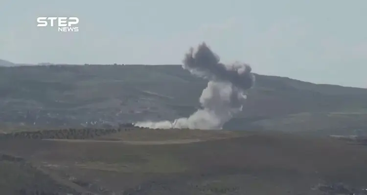 شاهد القصف بالبراميل المتفجرة على عدة قرى وبلدات جنوب إدلب: أخبار