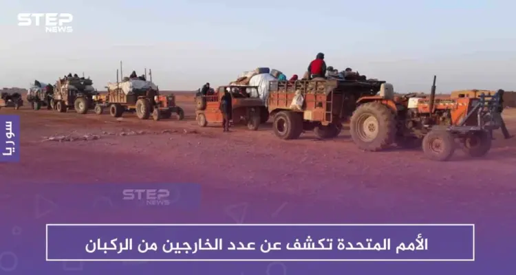 الأمم المتحدة تكشف عن عدد الخارجين من الركبان وأوضاع المتبقين فيه: أخبار