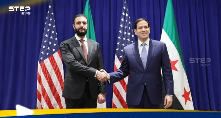 وزير الخارجية الأمريكي والرئيس السوري أحمد الشرع