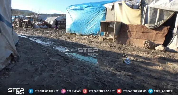 جانب من سوء الخدمات في مخميات الساحل شمال سوريا في ظل فصل الشتاء: أخبار