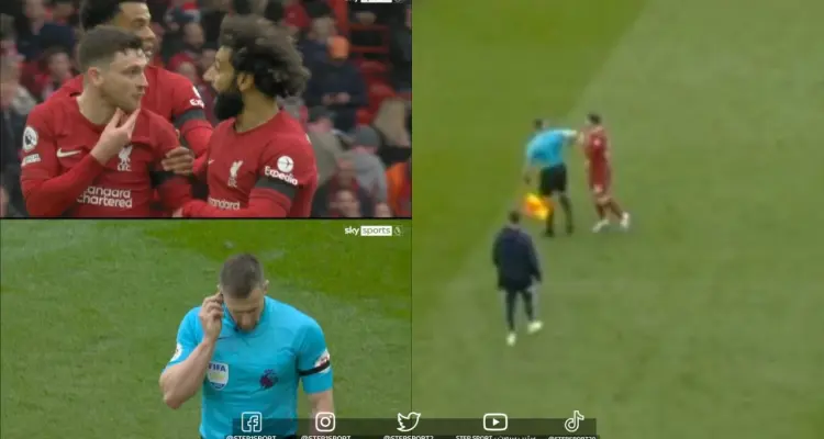 بالفيديو || فضيحة في الدوري الإنجليزي ... حكم يضرب أحد لاعبي ليفربول خلال المباراة: أخبار