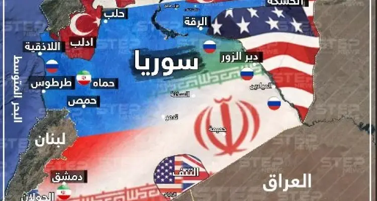 خريطة تظهر سيطرة الدول الأجنبية وتوزع نفوذها في سوريا 24-10-2019: أخبار