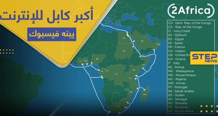 أكبر كابل بحري للإنترنت يبنيه "فيسبوك" حول إفريقيا.. هل يصبح مجاني!: أخبار