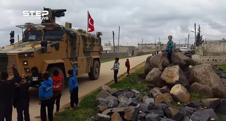 شاهد الدورية التركية التي خرجت من نقطة الصرمان باتجاه نقطة مورك بريف حماة: أخبار