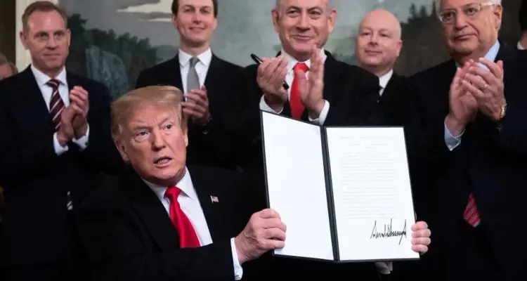 بعد احتلال دام أكثر من نصف قرن.. الجولان إسرائيلية بقرار رسمي من ترامب: أخبار