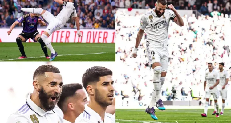 شاهد | هاتريك بنزيما التاريخي في شباك بلد الوليد خلال 7 دقائق: أخبار