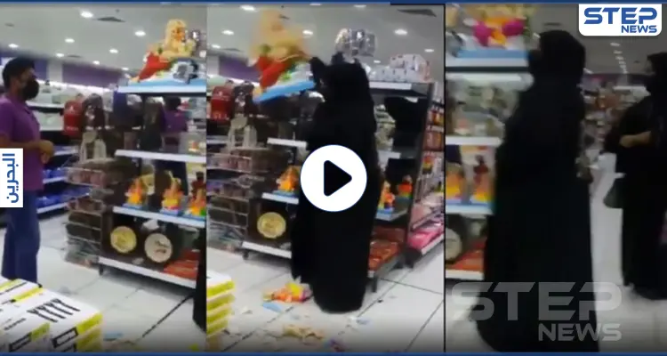 بالفيديو|| بحرينية تحطم تماثيل هندوسية بمحل تجاري.. والسلطات تتحرك: أخبار