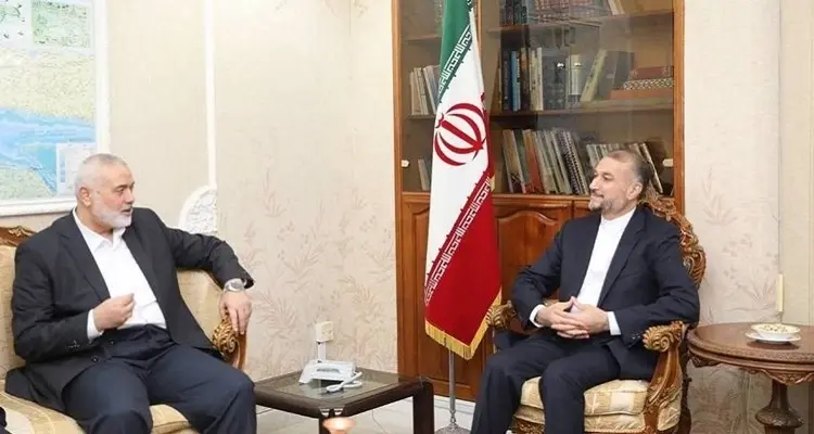 إسماعيل هنية يلتقي وزير الخارجية الإيرانية في العاصمة القطرية: أخبار