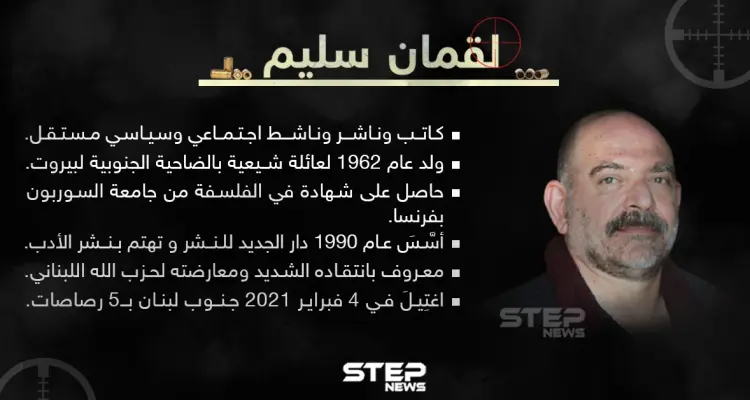 تعرّف على أبرز محطات حياة الناشط لقمان سليم: أخبار