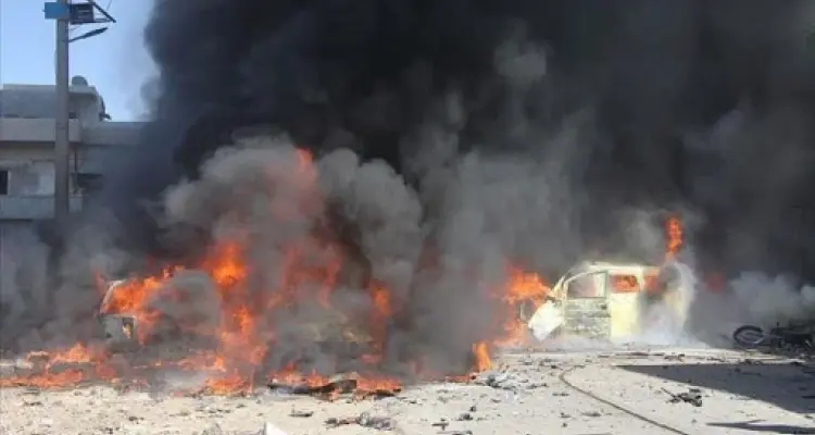 إصابات بانفجار سيارة عسكرية في مدينة جرابلس شرق حلب: أخبار