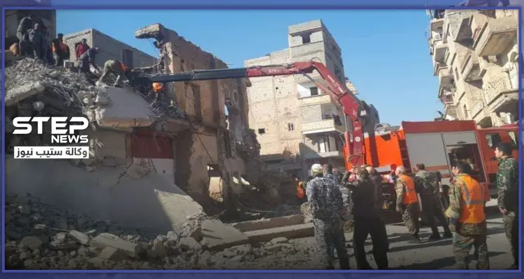 بالصور|| قتلى وإصابات بانهيار مبنى وسط منطقة مكتظة في دير الزور: أخبار