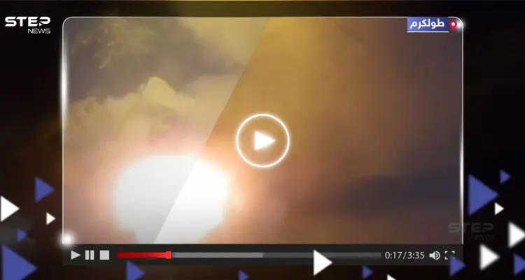 شاهد|| لحظة تفجير عبوة ناسفة في جرافة عسكرية إسرائيلية بمخيم طولكرم: أخبار