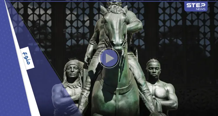 بالفيديو|| إزالة تمثال ضخم للرئيس الأمريكي روزفلت في نيويورك ومصادر تكشف وجهته: أخبار