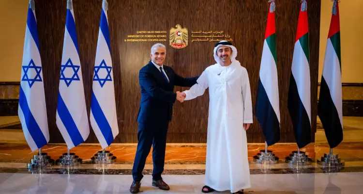 وزيرا خارجية الإمارات وإسرائيل يتفقان على عدة نقاط بينها ما يخص الصراع في الشرق الأوسط: أخبار