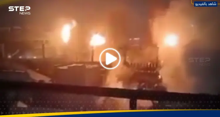 شاهد|| مسيرة تضرب مصنعاً روسياً للصلب وتتسبب باندلاع حريق ضخم: أخبار