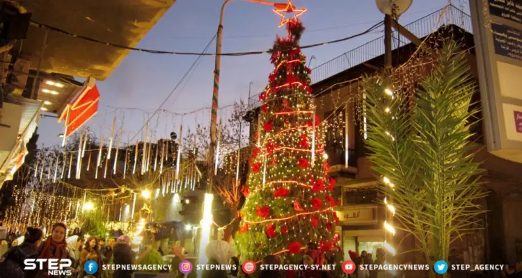 شاهد تحضيرات عيد الميلاد في منطقة القصاع بدمشق: أخبار
