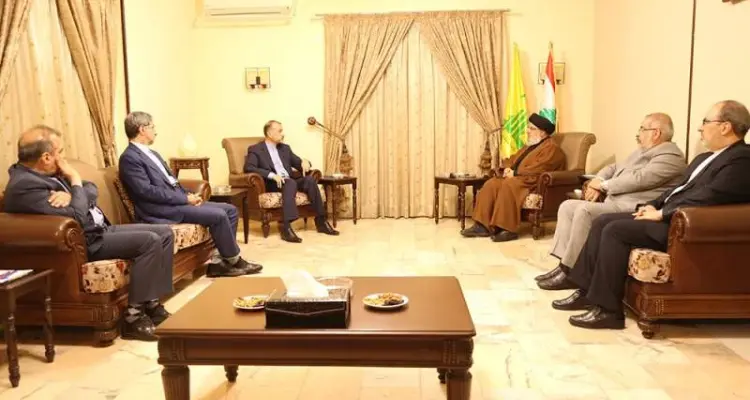 حسن نصرالله يلتقي وزير خارجية إيران ببيروت.. وبيان يكشف تفاصيل اللقاء: أخبار