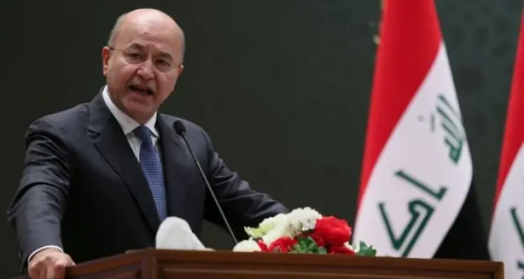 الرئيس العراقي يتحدث عن استضافة بغداد لمحادثات سعودية إيرانية.. وعدم رغبة بلاده بوجود عسكري أمريكي دائم فيها: أخبار