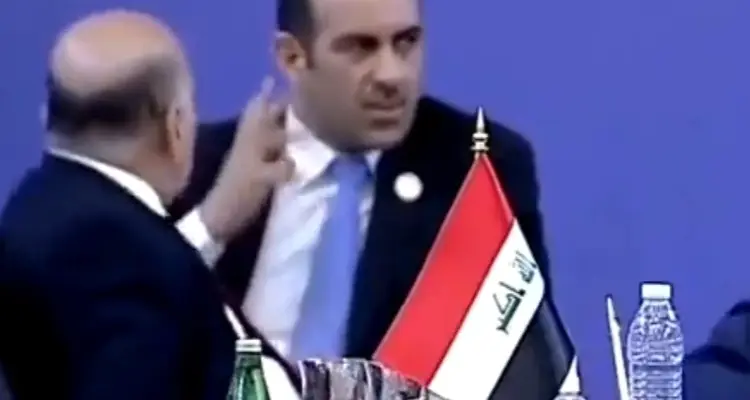 بالفيديو|| ردّة فعل مضحكة من المسؤولين العراقيين بعد سماعهم تصريح وزير خارجية إيران: أخبار