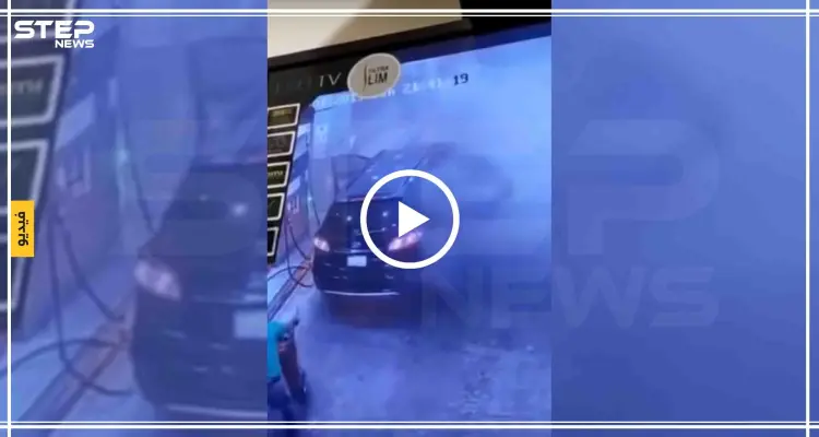 بالفيديو|| مشهد يحبس الأنفاس لإحتراق سيارة داخل محطة وقود: أخبار