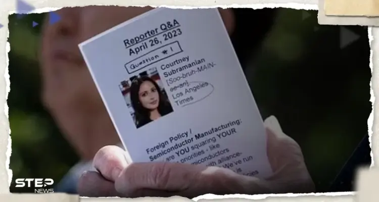 صورة فتاة على ورقة بيد بايدن تخطف الأضواء.. وصحيفة تكشف من هي: أخبار