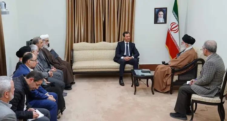 الأسد في زيارة غير معلنة للعاصمة طهران.. وعلم النظام غائب عن المشهد: أخبار